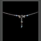 Blue Tibetan Agate Diffuser Necklace