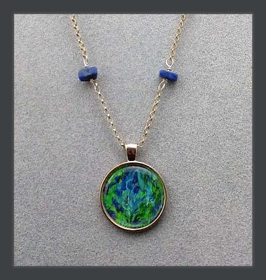 Clarity Art Print Pendant and Gemstone Necklace Clarity Art Print Pendant and Gemstone Necklace