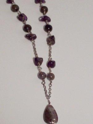 Amethyst and Labradorite Necklace Amethyst and Labradorite Necklace