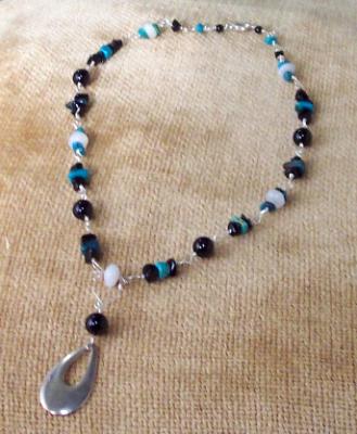 Black Onyx and Turquoise Necklace