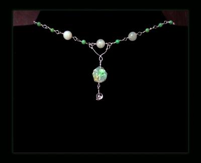 Chrysoprase Pendant Gemstone Necklace