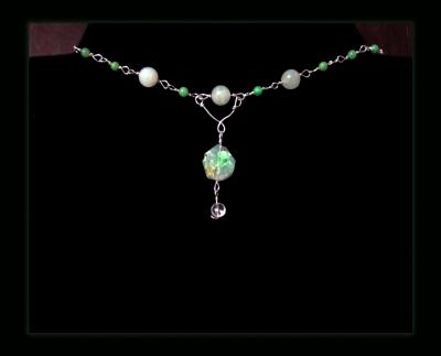 Chrysoprase Pendant Gemstone Necklace Chrysoprase Pendant Gemstone Necklace