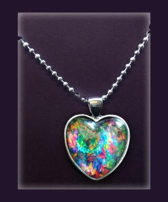 Heart Flames Heart Pendant Necklace, Abstract Art Print Necklace, Fine Art Print Jewelry Heart Flames Heart Pendant Necklace, Abstract Art Print Necklace, Fine Art Print Jewelry